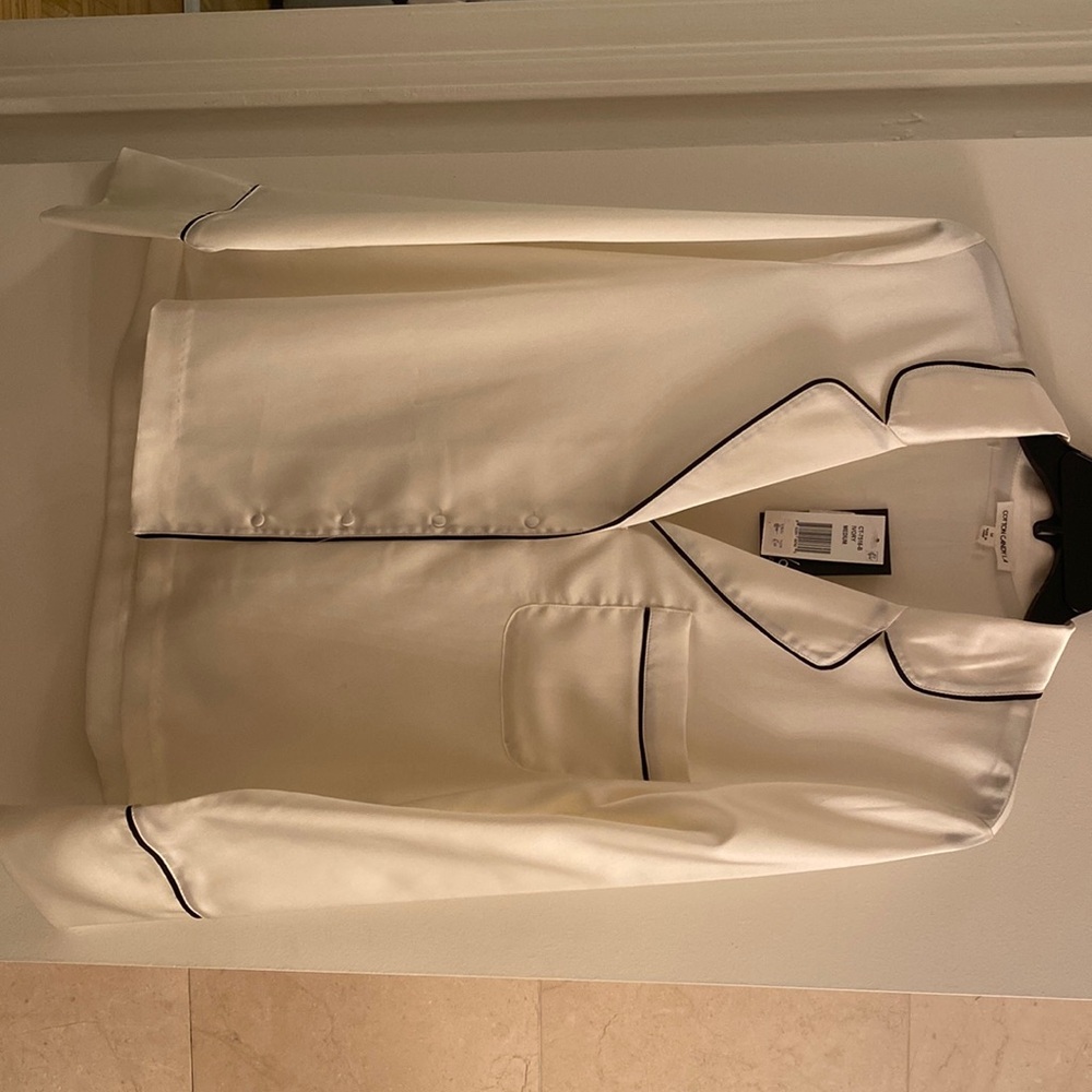White satin top